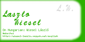 laszlo wiesel business card